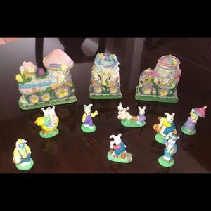Easter Figures Porcelain Easter Train set